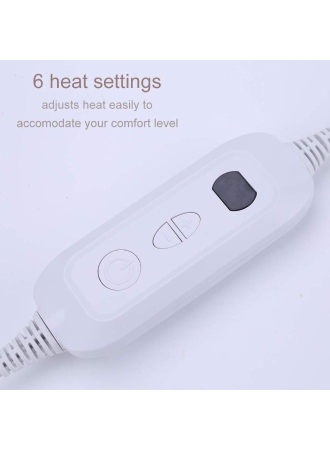 Heating Pad Ultra Soft Flannel Electric Heat Pad for Back Pain and Cramps Washable with 6 Temperature Settings - Image 4