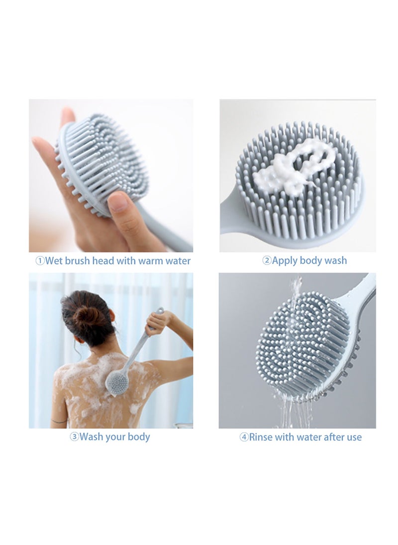 ToolHouse - Bath Body Brush with Long Handle Shower Brush for Shower Exfoliating and Massage - Image 1