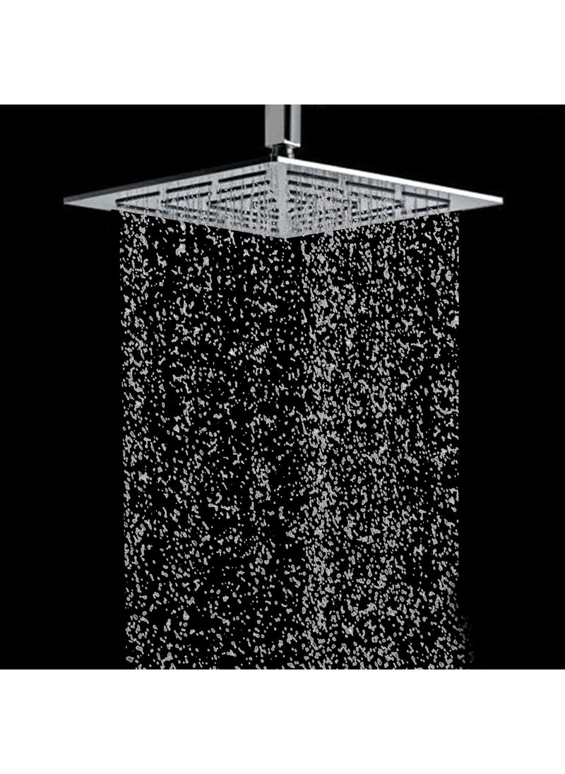 Generic MAZE Stainless Steel 304 Grade 4 X 4 Rain Shower Head For Bathroom Chrome Finish  - Image 5