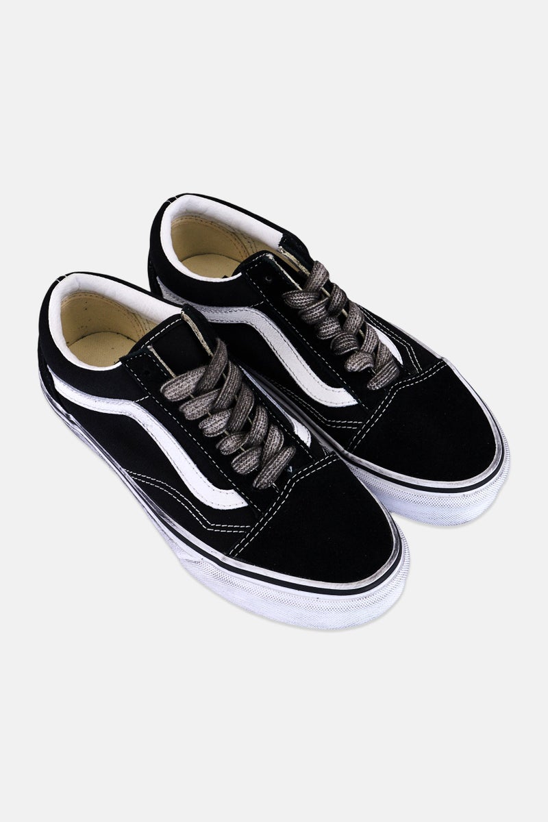 VANS أحذية التزلج النسائية القديمة ذات الأربطة، سوداء - Image 3