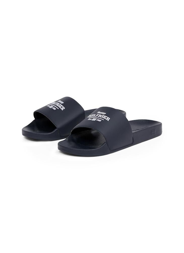 TOMMY HILFIGER Embroid Single  Strap Pool Side Flip Flops - Image 3