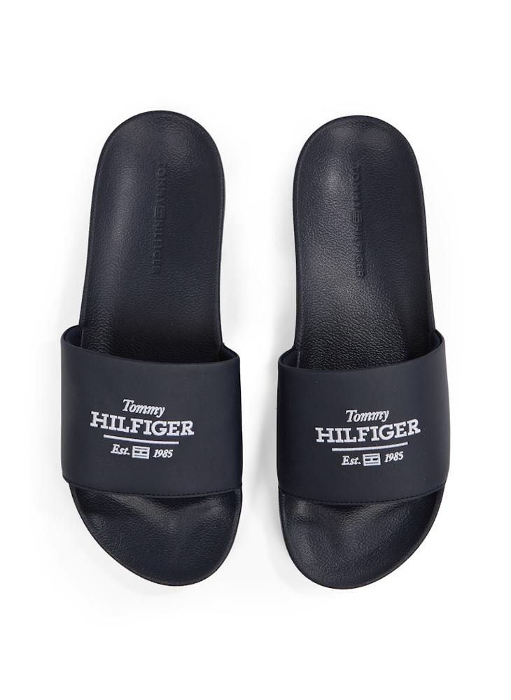 TOMMY HILFIGER Embroid Single  Strap Pool Side Flip Flops - Image 5