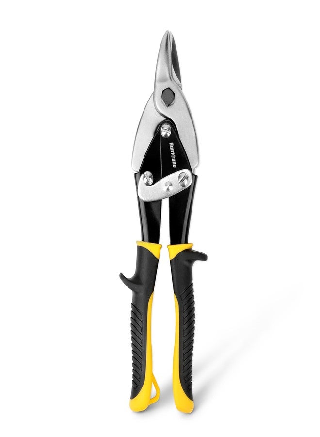 HURRICANE Bulldog Aviation Tin Snips, 9-1/2 Inch. Straight Cut Bulldog Metal Cutters, Bulldog Cut Aviation Snips, Sheet Metal Shears, for HVAC & DIY Projects - Image 1