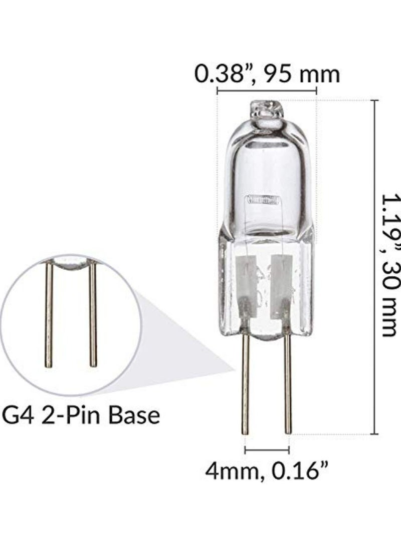 Osram Osram Capsule Lamp Halogen Bulb 12V 20W Warm White Bi Pin G4 For Accent Lights, Under Cabinet Puck Lamp, Chandeliers, Track Lighting Pack Of 10, 64425  - Image 4