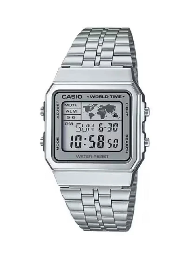 CASIO Men's Stainless Steel Digital Watch A500WA-7DF - 34 mm