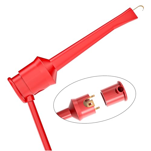Goupchn Test Hook Clips Silicone Test Leads 5PCS Testing Cables Wires Dual IC Hooks Clips for Electronic Testing - Image 5