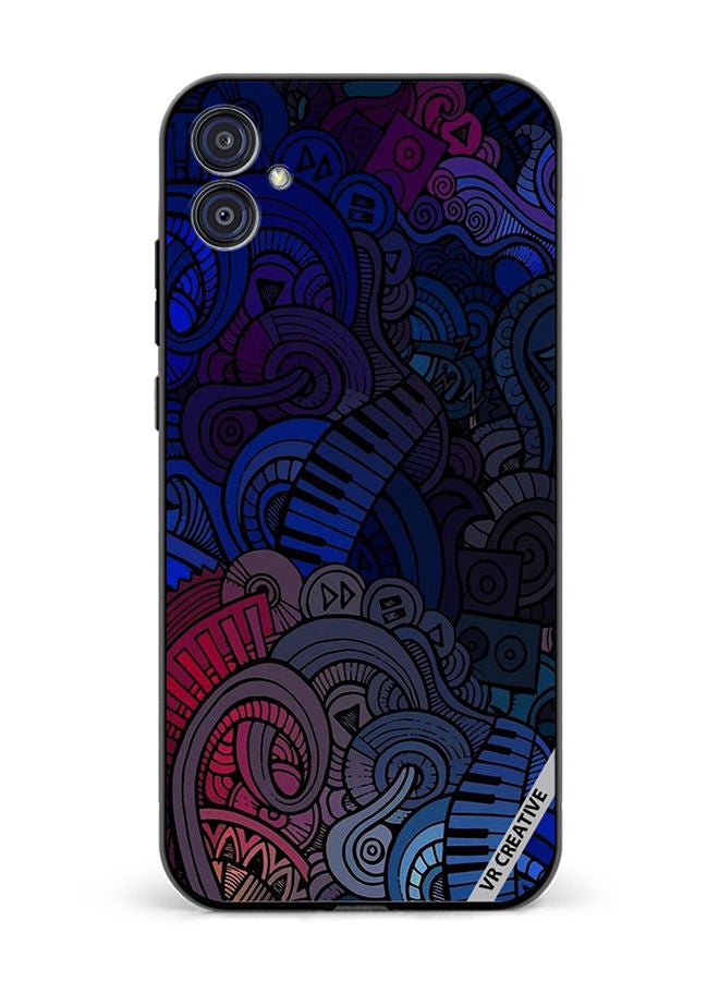 VR CREATIVE Protective Case Cover For Samsung Galaxy M04/F04 Music Design Multicolour - Image 1