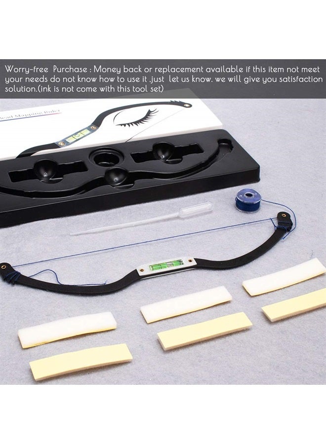Amariver Eyebrow Shaping Kit,Eyebrow Shaper, Eyebrow Ruler Eyebrow Corrector, Professional Level Measure Tool for Eyebrow, Drawing Line Kit for Eyebrow,Reuseable Eyebrow Positioning Tool - Image 2