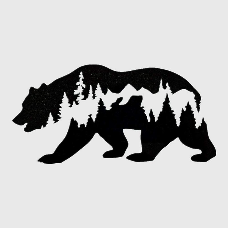OBUY OBUY 118x118 inch Large Forest Bear DIY Craft Hollow Layering Stencils for Painting on Wood Fabric WallsDecorative Airbrush  More  Reusable Mylar Template