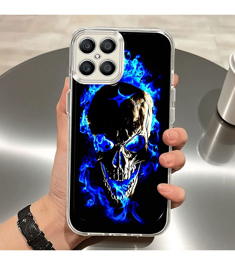 Phone Case Mixed Color 1 Compatible With Huawei Honor Y9s Flame Pattern Protective Cover - Image 2