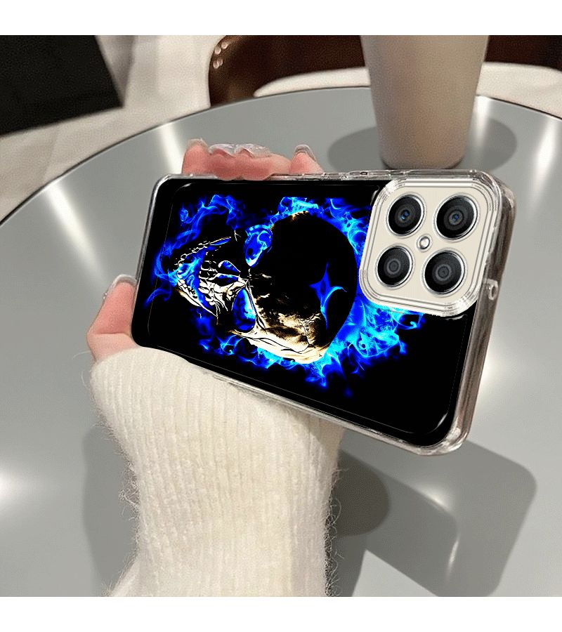 Phone Case Mixed Color 1 Compatible With Huawei Honor Y9s Flame Pattern Protective Cover - Image 5