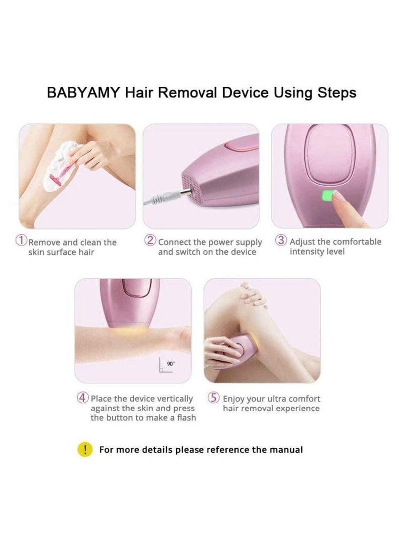 Y&D IPL Intelligent Laser Hair Removal System, Device, With 1 Razor,Painless Permanent System 500000 Light Pulse Whole Body Epilator  - Image 5