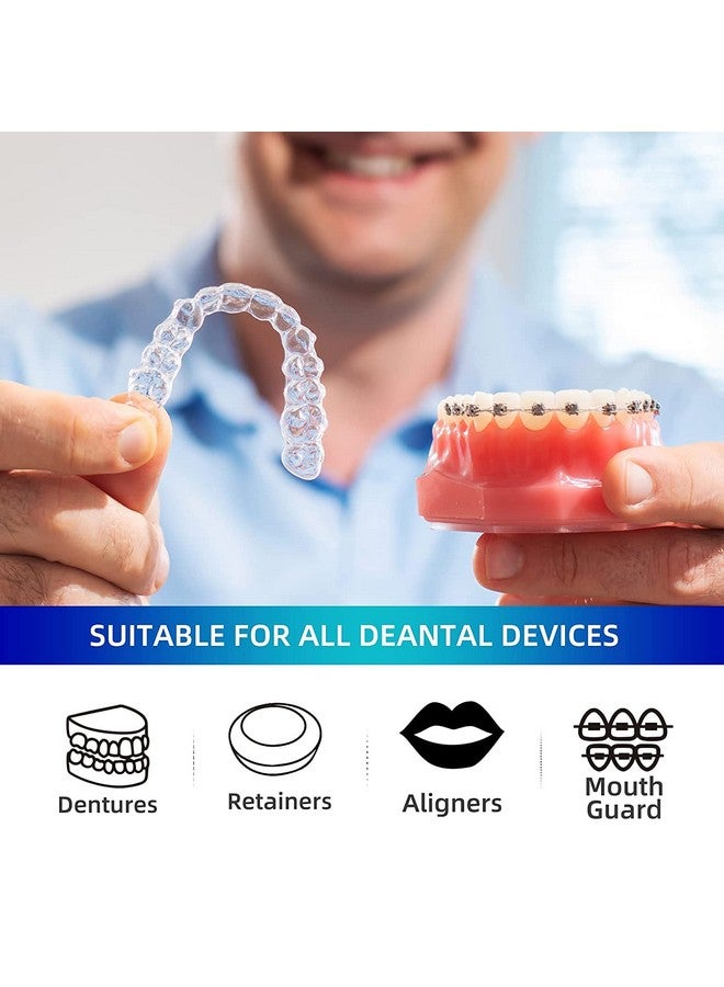 YKL Retainer & Denture Cleaner Tablets 120 Pcs (4 Months Supply) - Retainer Cleaner Tablets for Invisalign,Retainers, Dentures, Night & Mouth Guard,Removes Stains & Plaque, Mint Flavor - Image 4