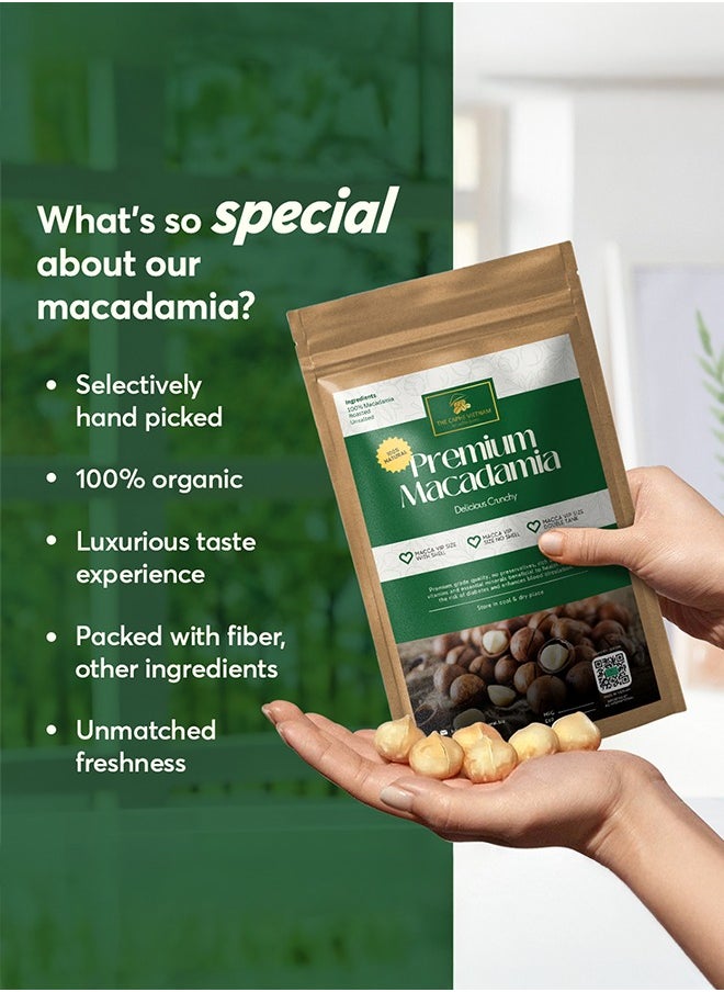 The Caphe Vietnam Premium Macadamia Nuts - 1 KG | VIP Size Without Shell | Unsalted & Roasted | Premium Vietnamese Macadamia Nuts  - Image 5