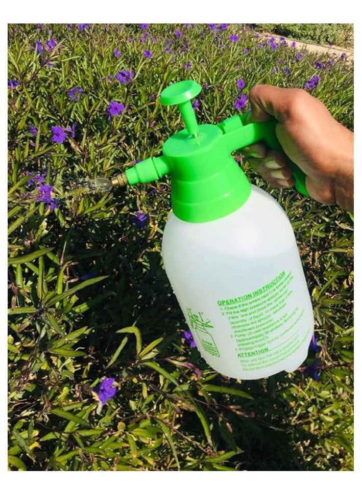Generic - Garden Pressure Sprayer – 2 Liter Capacity – Hand Pump Operated, Multi-Purpose for Plant Watering . Features an adjustable nozzle for versatile spray patterns and a safety pressure release valve. (Green) - Image 1