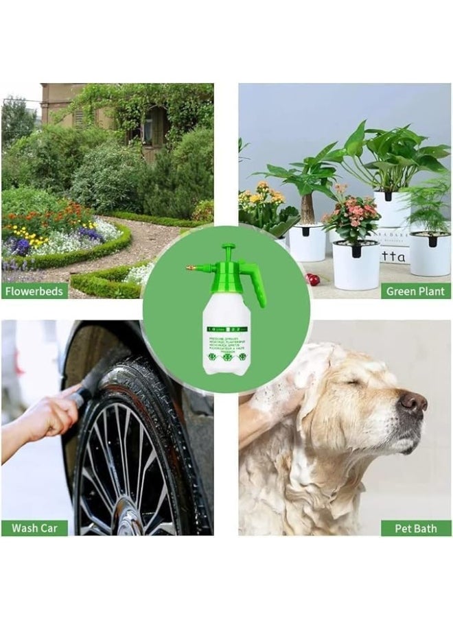 Generic - Garden Pressure Sprayer – 2 Liter Capacity – Hand Pump Operated, Multi-Purpose for Plant Watering . Features an adjustable nozzle for versatile spray patterns and a safety pressure release valve. (Green) - Image 1