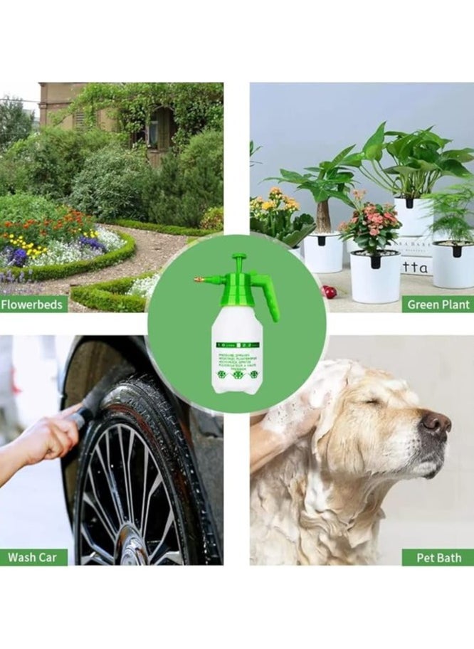 Generic - Garden Pressure Sprayer – 2 Liter Capacity – Hand Pump Operated, Multi-Purpose for Plant Watering . Features an adjustable nozzle for versatile spray patterns and a safety pressure release valve. (Green) - Image 1