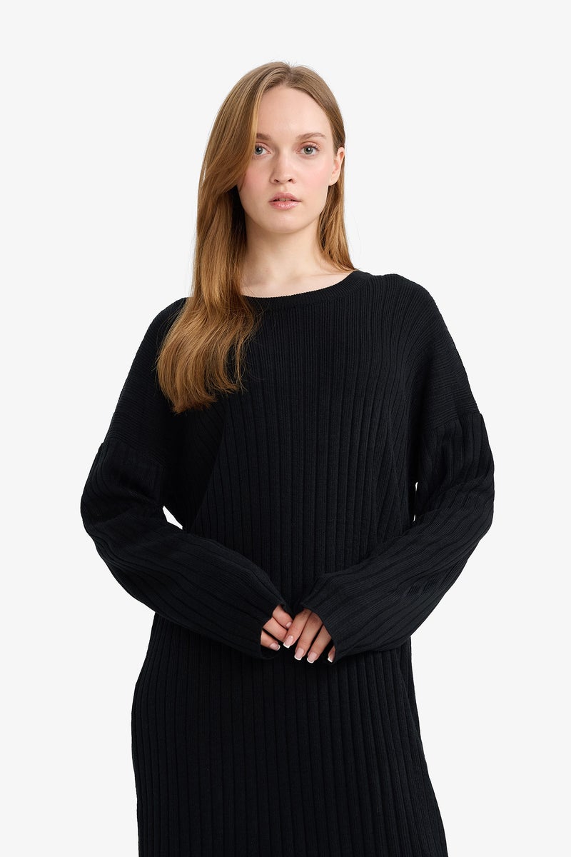 DeFacto Black Woman Regular Fit Dress Casual - Image 4