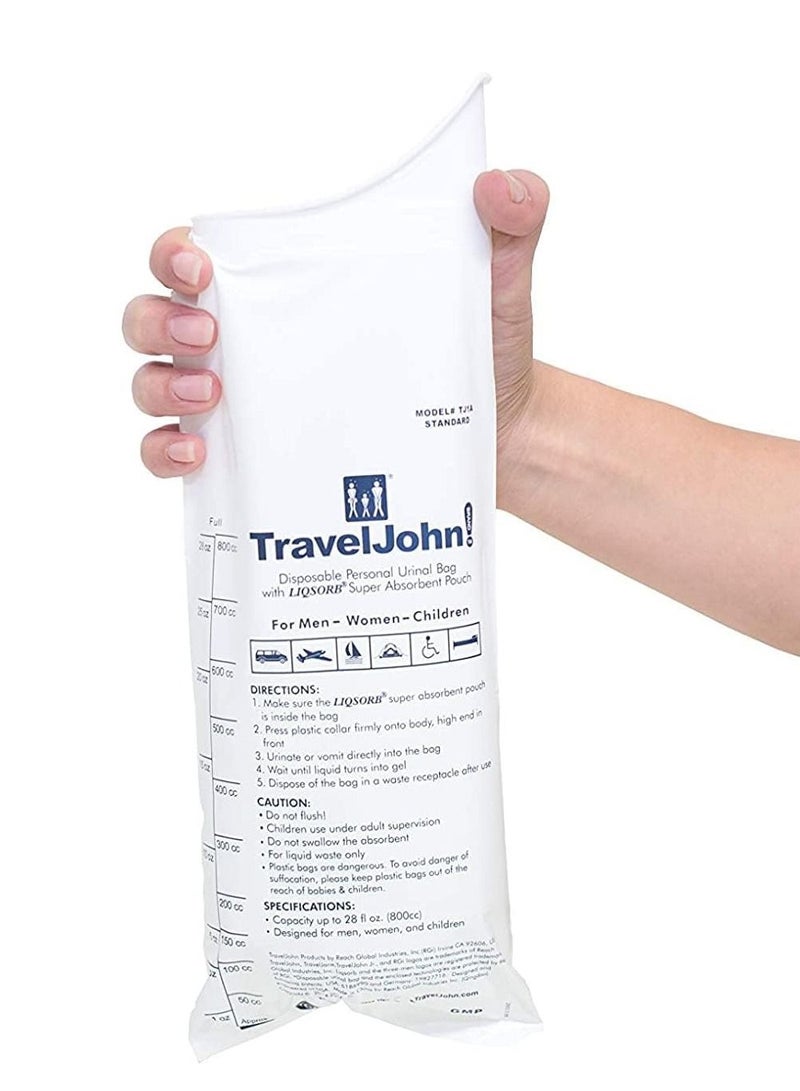 ترافل جون مبولة للاستعمال مرة واحدة للرجال والنساء والأطفال من ترافيلجون ( عبوة 3 قطع ) - Image 4