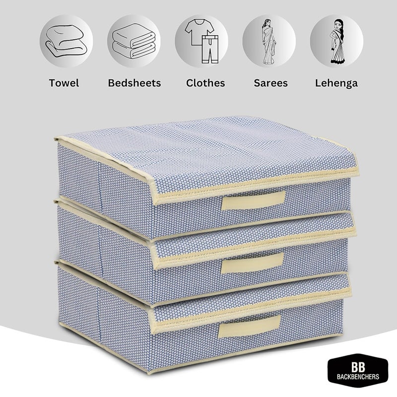 BB BACKBENCHERS Clothes Organizer NonWoven Fabric for WardrobeFoldable Cupboard Storage BoxesRectangular Almirah Organizers for ShirtsPantsTShirtsDressJeans BOXSOCKS - Image 4