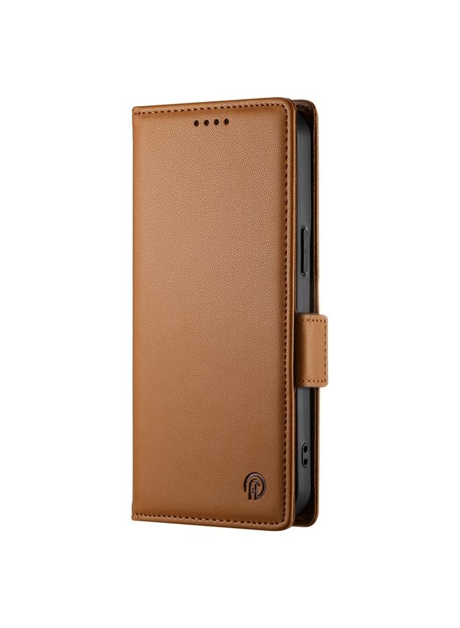 erorex Case For OPPO Reno12 F 4G / 5G / F27 India Side Buckle Magnetic Frosted Leather Phone Case - Image 2