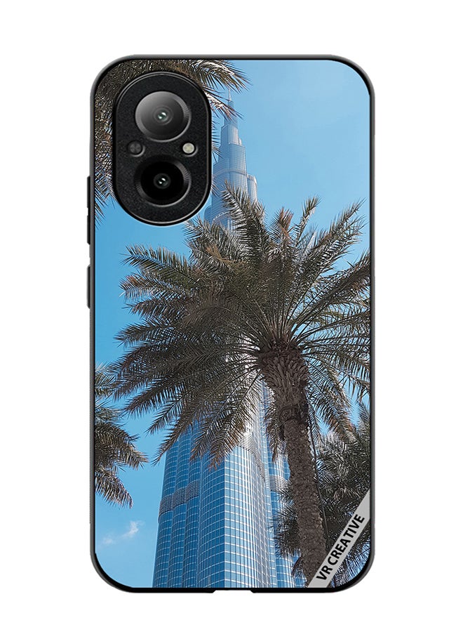 Protective Case Cover For Realme C67 4G Royal Burj Khalifa Design Multicolour