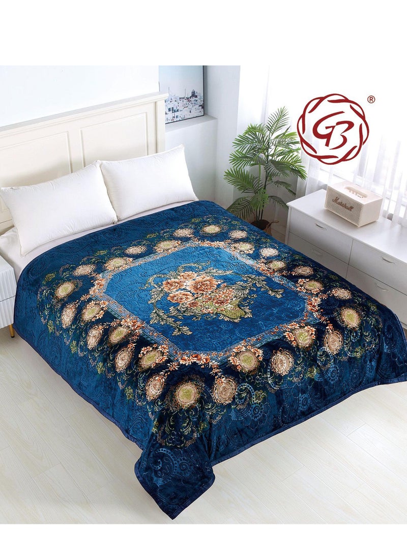 GB Fleece Flannel Double Size 220x240cm for All Season Light Weight Blanket Throw for Sofa & Bed Comfortable and Soft Blanket - Image 1