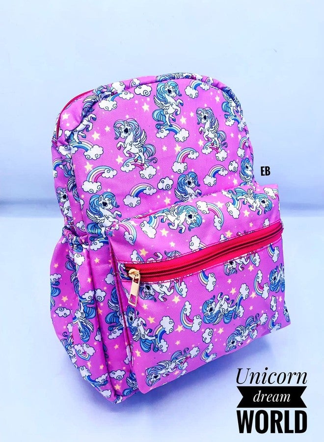 ECHO BOOMERS Echoboomers Unicorn Printed Casual Backpacks, 12 inch, Stylish and Trendy backpacks, Water Resistant and Lightweight Mini Bags - Image 3