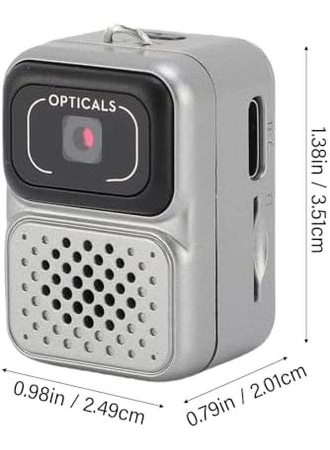 Vintage Digital Camera 1080P Mini Camcorder Compact Anti Loss Easy Use For Family Travel Grey - Image 3