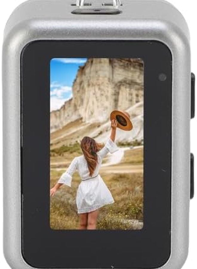 Vintage Digital Camera 1080P Mini Camcorder Compact Anti Loss Easy Use For Family Travel Grey - Image 4