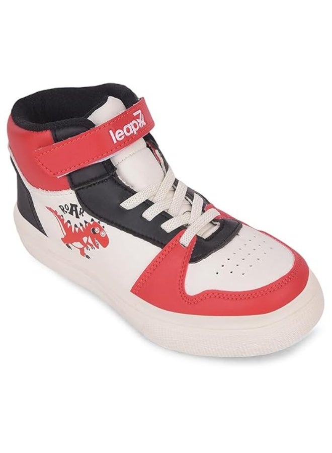 Liberty LEAP7X TOTSTREND4 Red Sneakers for Kids – Velcro Strap | Lightweight Boys Shoes - Image 1