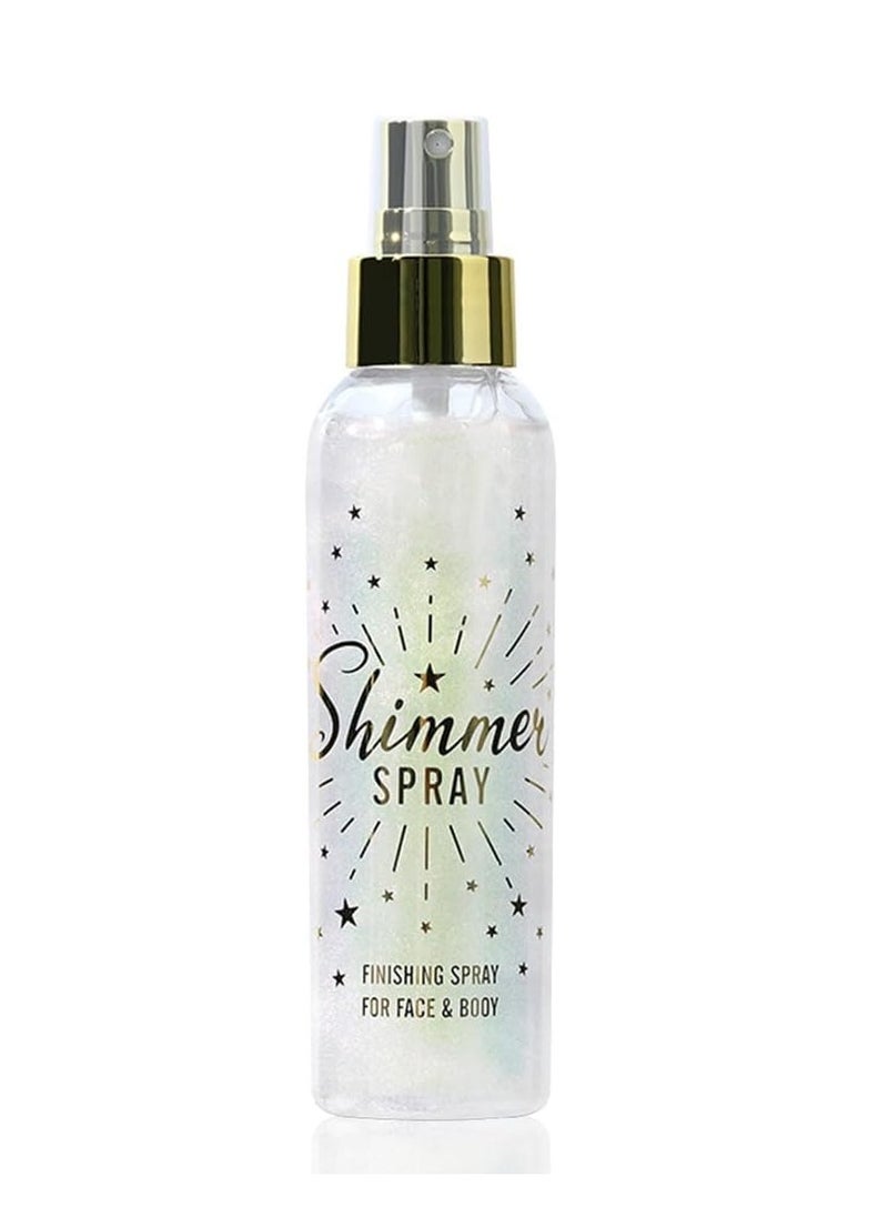 ZENTANMEI Glitter Spray for Hair and Body, Glitter Body Spray, Glitter Spray for Clothes, Quick-Drying Waterproofing Body Shimmer Spray Suitable for Stage Makeup, Festival Rave 3.72fl Oz (White)  - Image 1