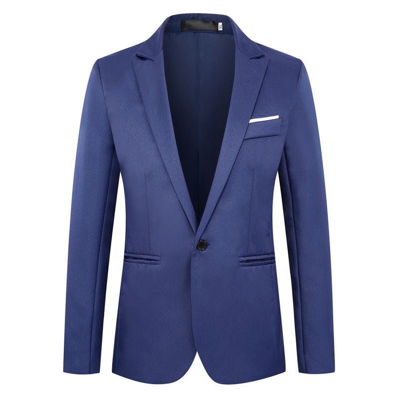 2022 Spring New Men'S Korean Fashion Slim Casual One Button Small Suit Large Size Men'S Suit - Image 3
