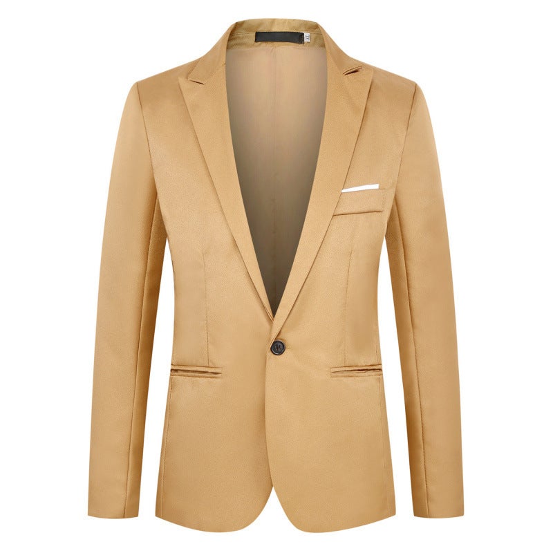 2022 Spring New Men'S Korean Fashion Slim Casual One Button Small Suit Large Size Men'S Suit - Image 2