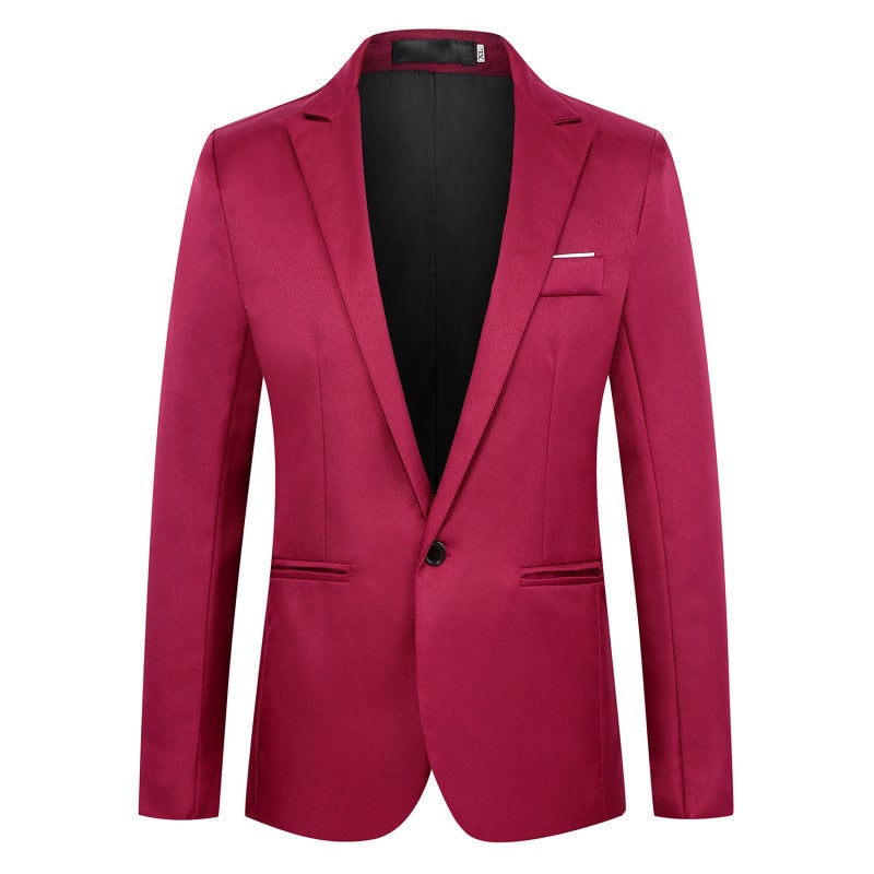 2022 Spring New Men'S Korean Fashion Slim Casual One Button Small Suit Large Size Men'S Suit - Image 5