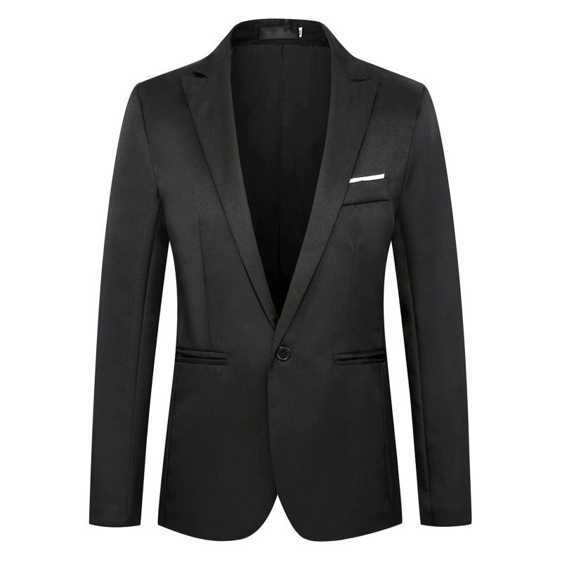2022 Spring New Men'S Korean Fashion Slim Casual One Button Small Suit Large Size Men'S Suit - Image 1