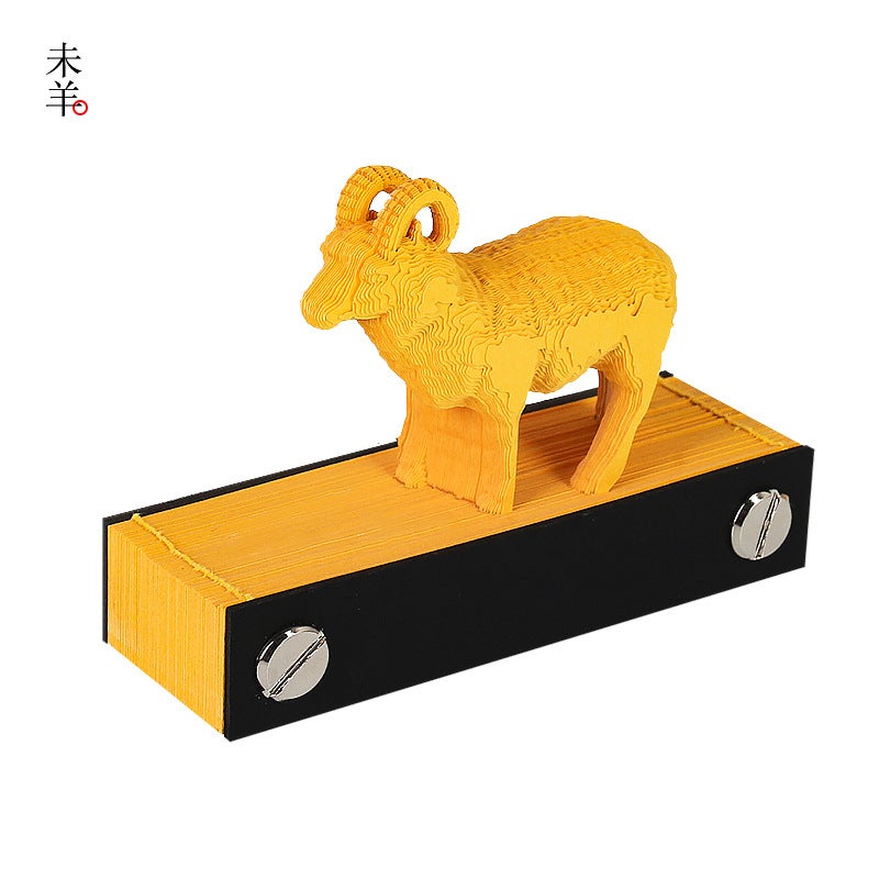 Zodiac Attribute Creative 3D Stereoscopic Note Paper Small Gift Activity Gift Souvenir Decoration Accompanying Gift - Image 1