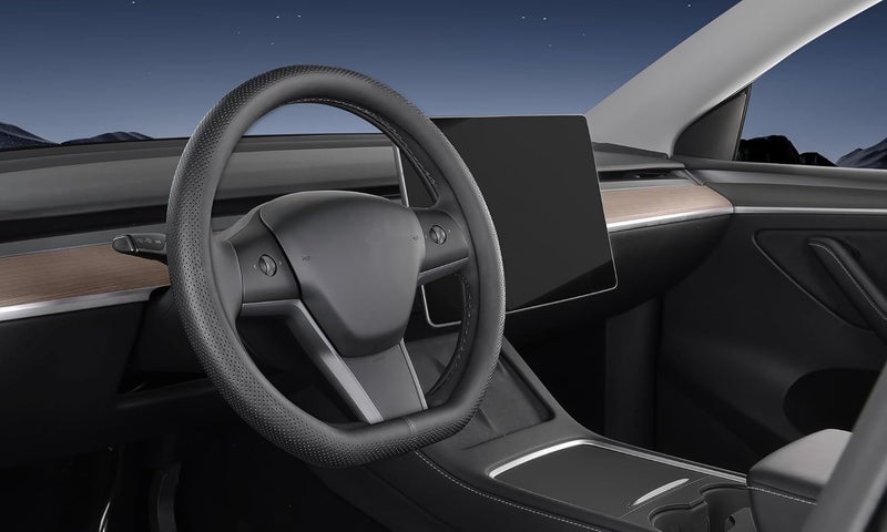 SZYUCHEN D-Shaped Steering Wheel Cover for Tesla - Image 3
