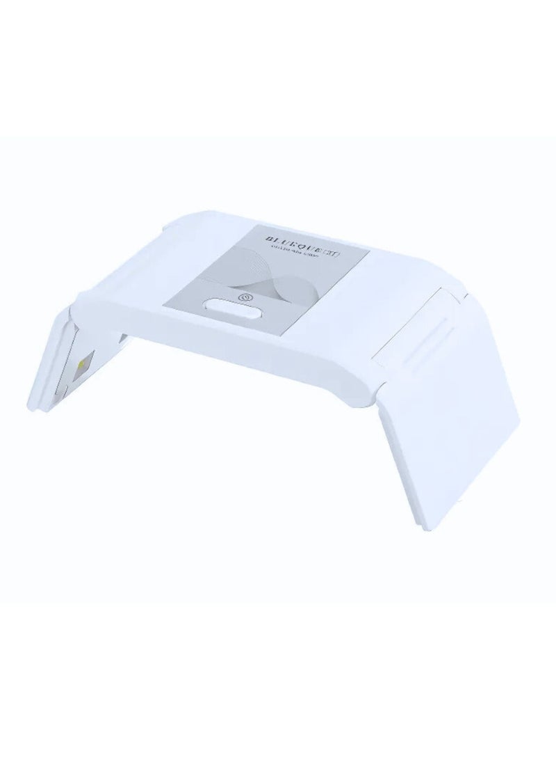 SOLARAE LED Nail Dryer 24W Gel Polish Curing Lamp Portable Foldable 12 Beads UV Light Finger Toe Nail Art Accessories Creamy White  - Image 2