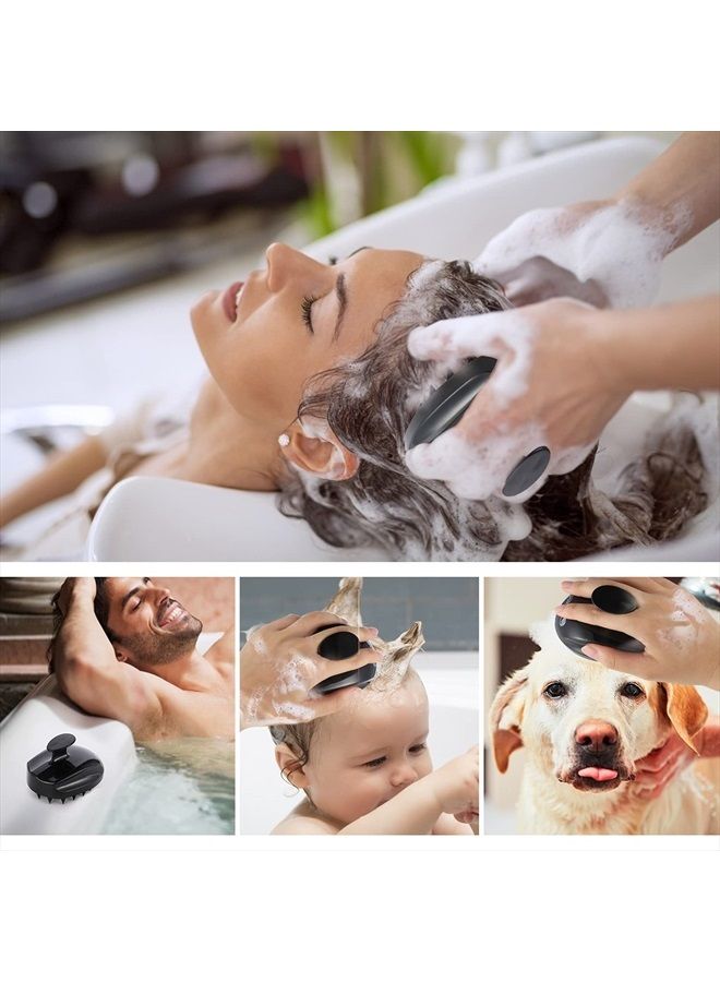 Sosoon Shampoo Brush Hair Scalp Scrubber Head Massager for Stress Relax Hair Growth, Shower Hair Brush for Women Men Kids, Black - Image 5
