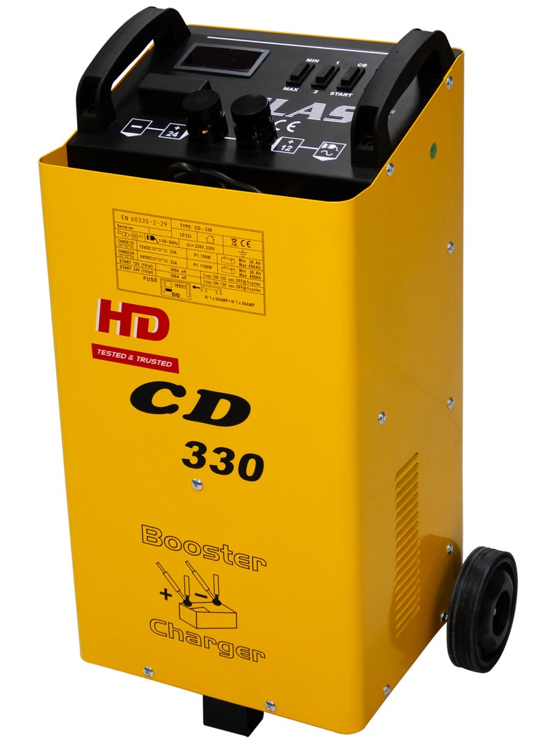 أتش دي HD CD-330 شاحن بطارية 300 أمبير | 220 فولت 50/60 هرتز | تيار الشحن 45 أمبير  - Image 1