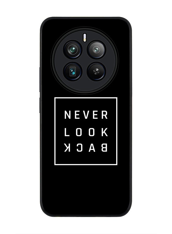 Stylizedd Rugged Black edge case for Realme 12 Pro / Realme 12 Pro Plus 5G, Slim fit Soft Case Flexible TPU Gel Thin Cover -  Never look back - Image 1
