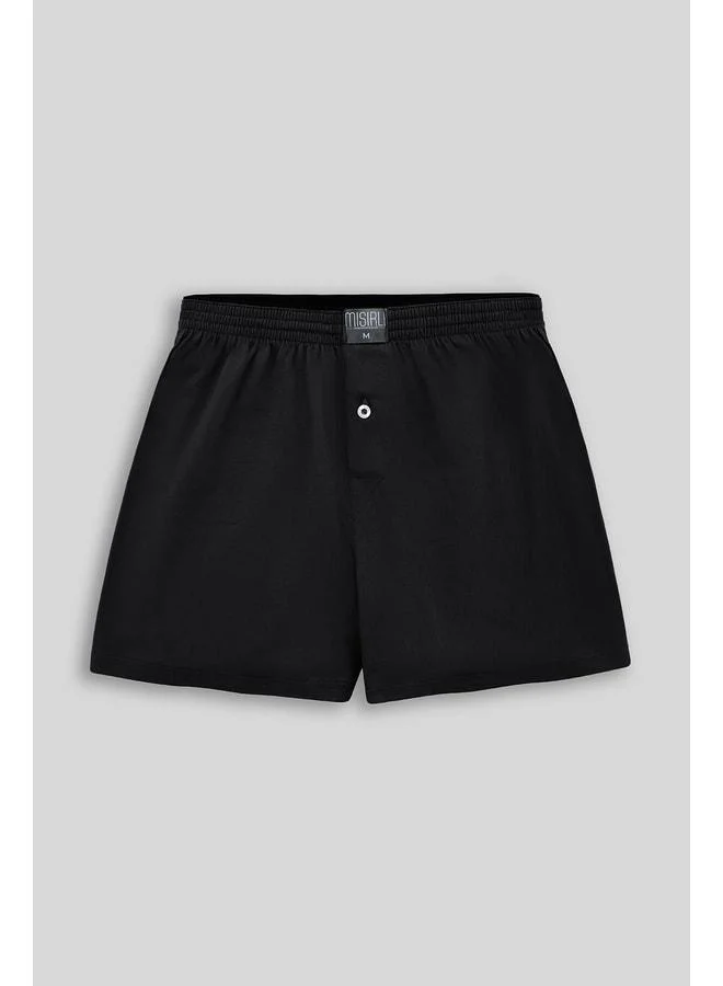 Aytuğ Egyptian Cotton Men's Ares Short Boxer Black.