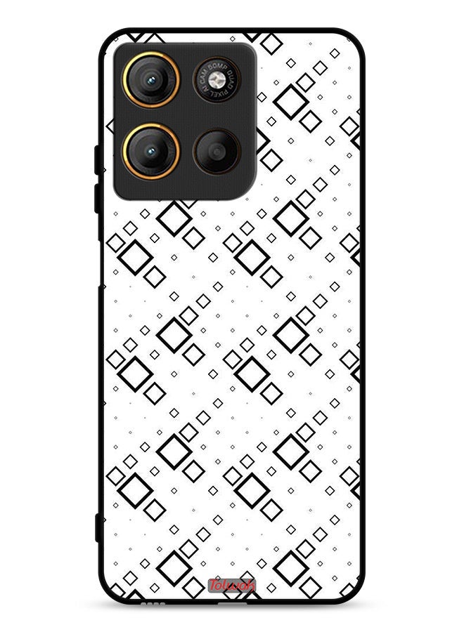 Tolwak Motorola Moto G15 Protective Case Cover Square Abstract Digital Art