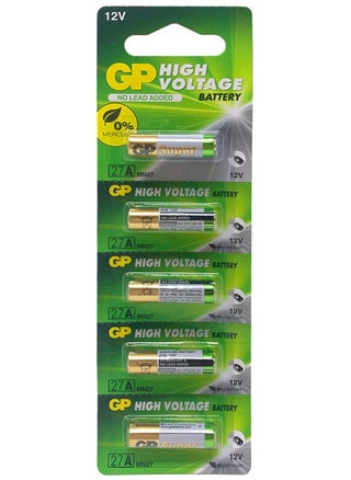 Pack of 5 12V 27A Battery pack  A27 For Gate Garage Security Remote Control - pzsku/Z136990C57C0A8442800EZ/45/1746198643/83d1fa5f-0859-4c85-bd32-db129b5ef7a6