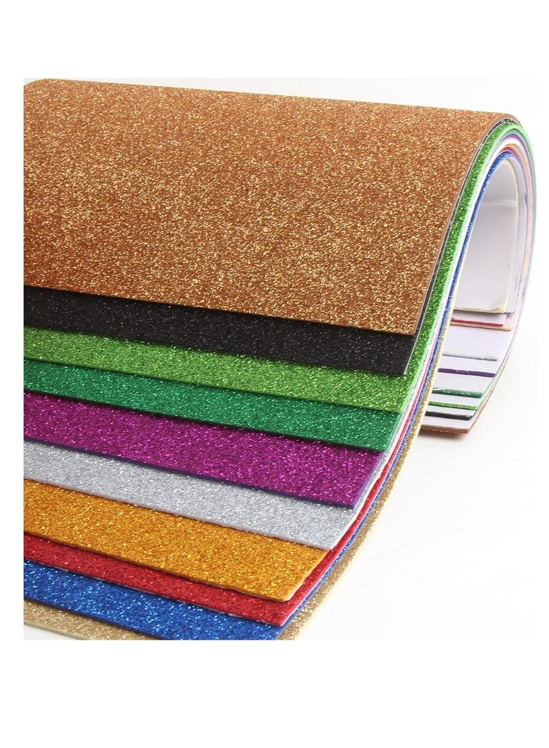 10 PCS Self Adhesive EVA Foam Paper Sheets,for Handicraft Arts and Crafts DIY Project Classroom(8x12 in) - Image 4