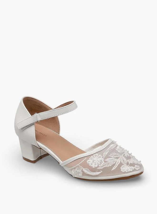 فلورا بيلا من شو إكسبرس Flora Bella Girls Block Heel Ballerina Shoes