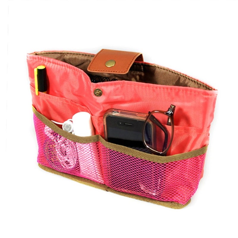 Wrapables Ultimate Purse InsertHandbag Organizer and Day Clutch Peach
