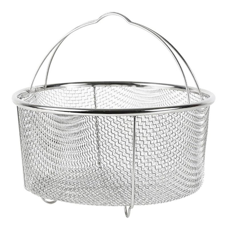 Gyanadh Steam Basket Rinse Deep Frying Basket Cook Deep Fry Boiling Steaming Colander Rinse Solid Stainless Steel Net Basket Multi Functional Kitchen Cooking Tool - Image 1