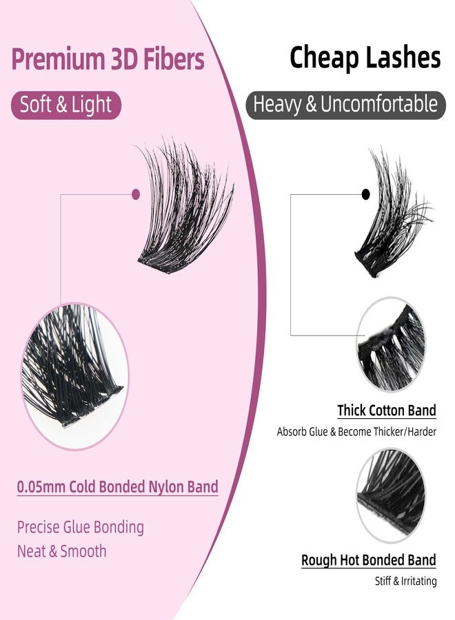 FayJoo Lush & Soft Lash Clusters with Thin Invisible Band, C Curl, 10-16mm for Bold Glam in Daily Life or Events, Travel Compact Pack, Budget-Friendly for Beginner&Trial Seeker, FayJoo BOLDEE 12 Lite - Image 3